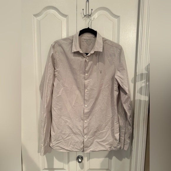EUC mens allsaints hains LS shirt - Picture 2 of 6